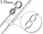 Sterling Silver Cable Chain 1.15mm