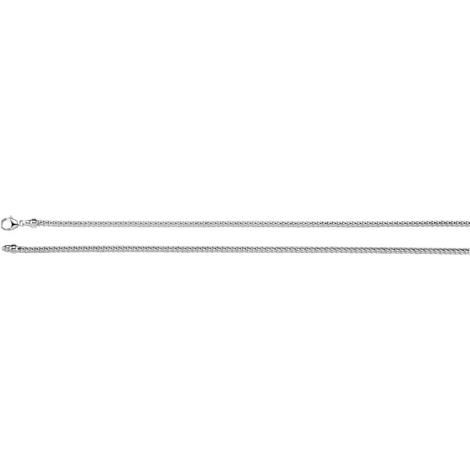 Sterling Silver Foxtail Chain 2.75mm
