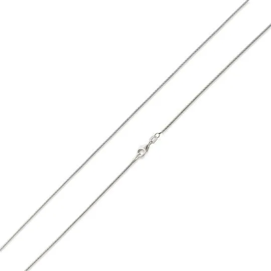 Sterling Silver Glitter Snake Chain 1.0mm