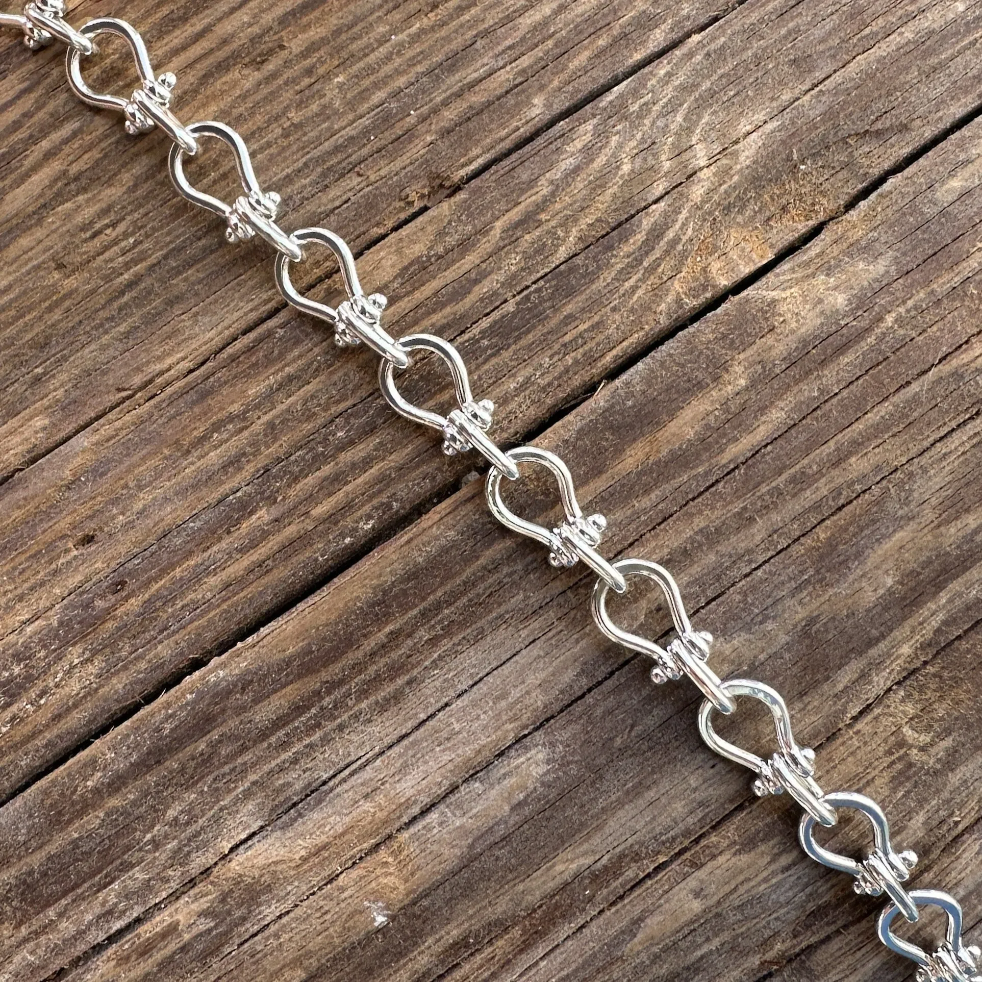 Sterling Silver Handmade Shackle Chain