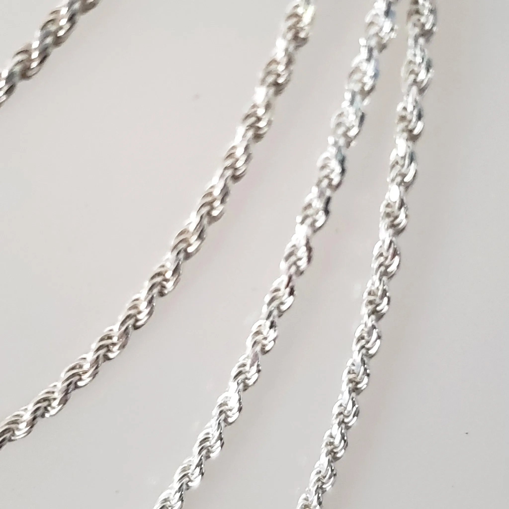 Sterling Silver Italian Rope 2.2mm Chain