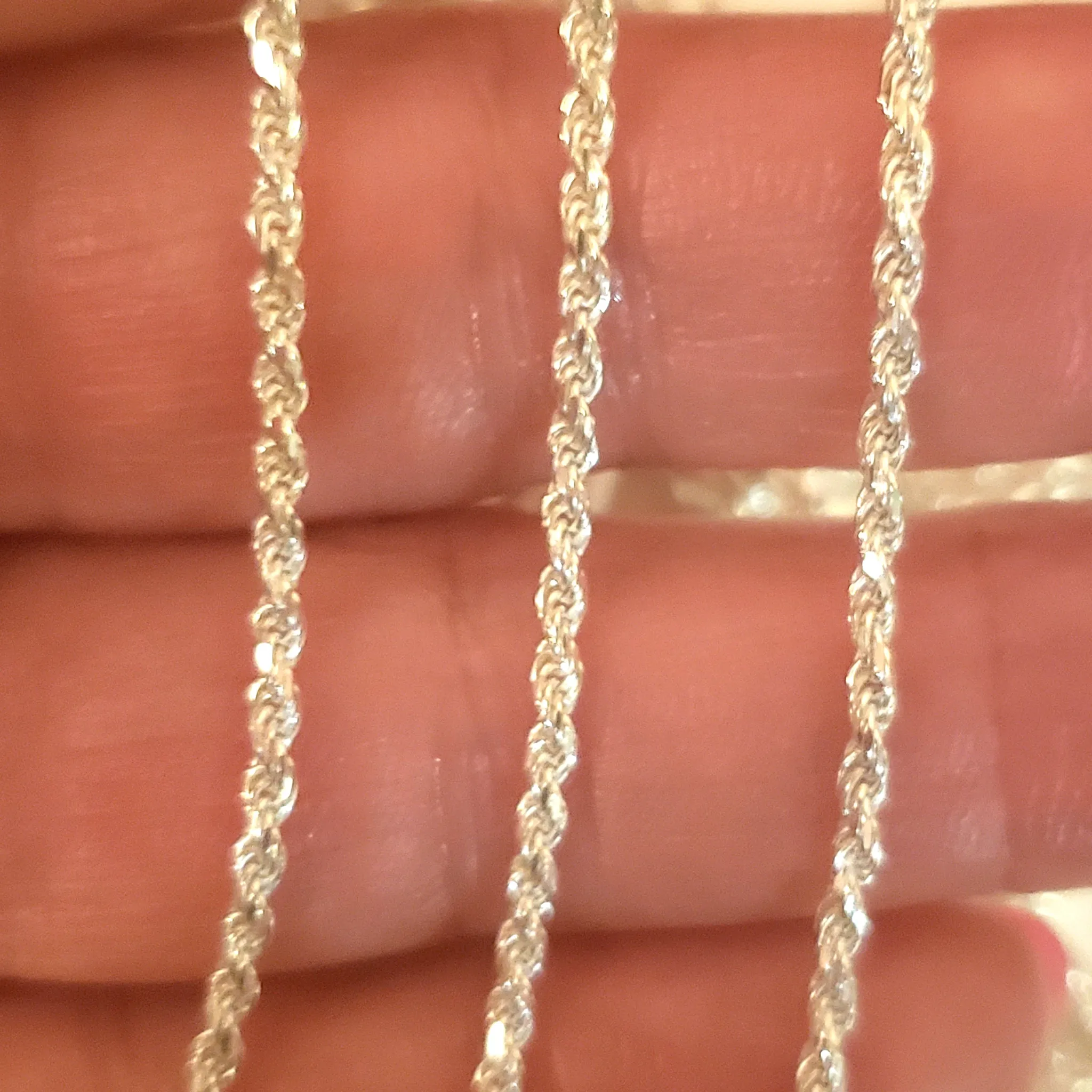 Sterling Silver Italian Rope 2.2mm Chain