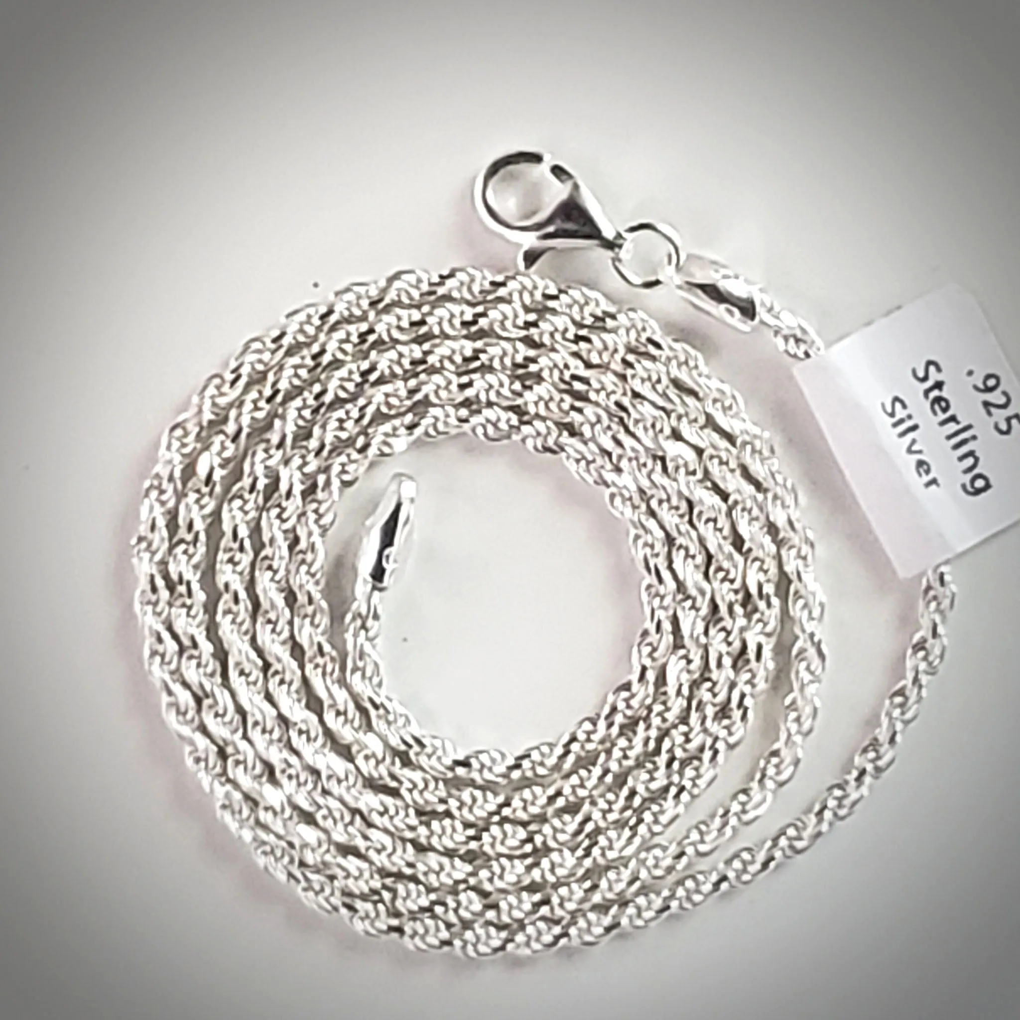 Sterling Silver Italian Rope 2.2mm Chain