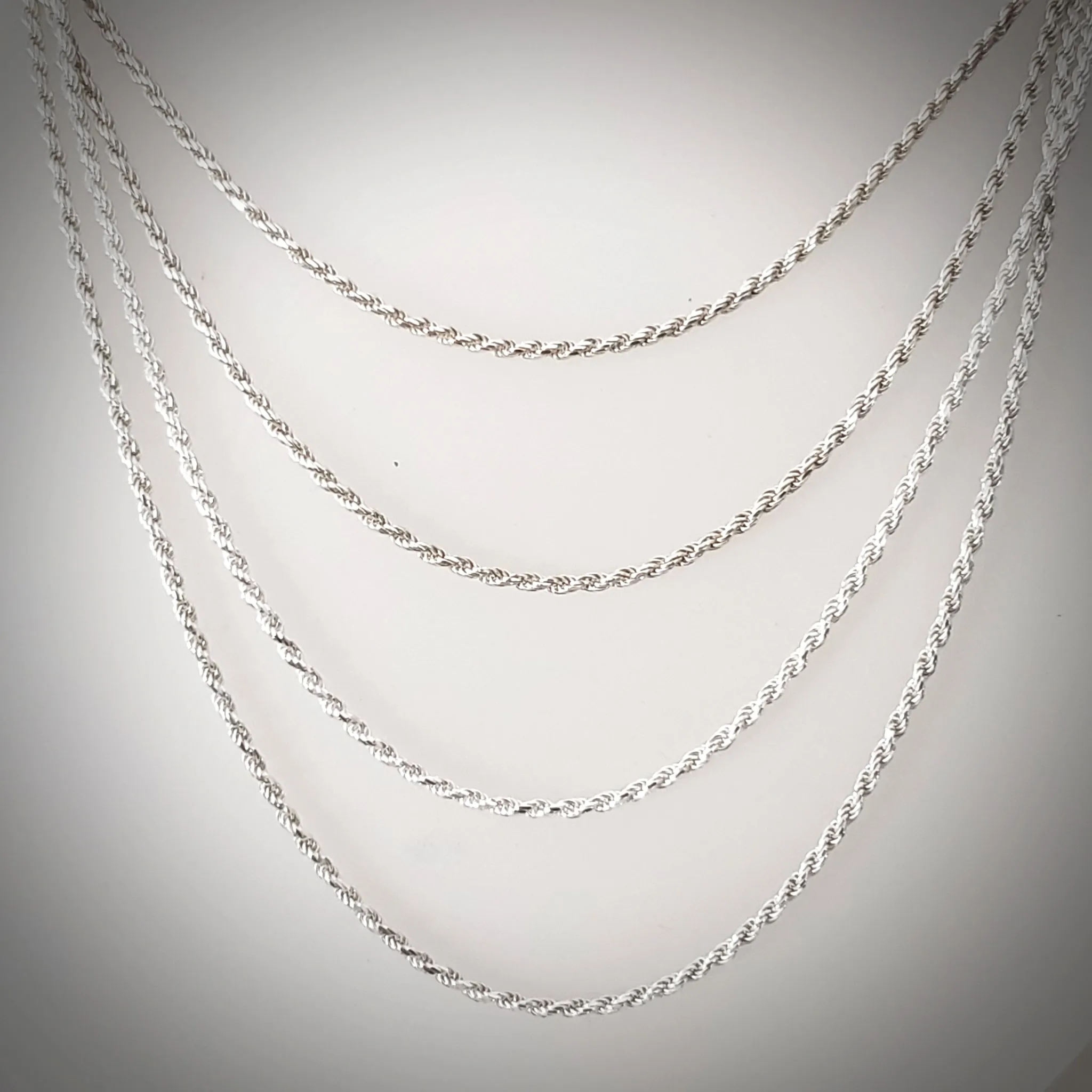 Sterling Silver Italian Rope 2.2mm Chain