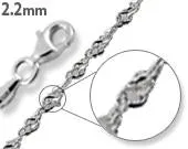Sterling Silver Singapore Chain 2.2MM