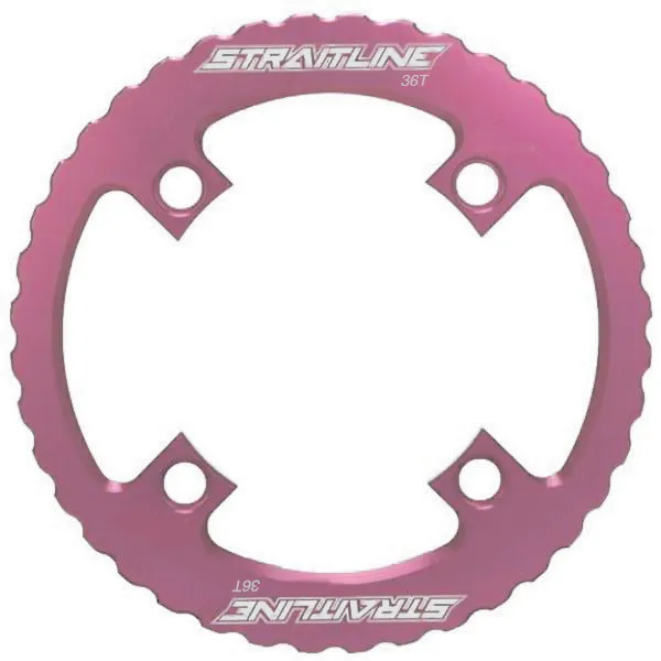 Straitline Serrated Alloy Bash Guard 32-34T Or 36T - Black Or White