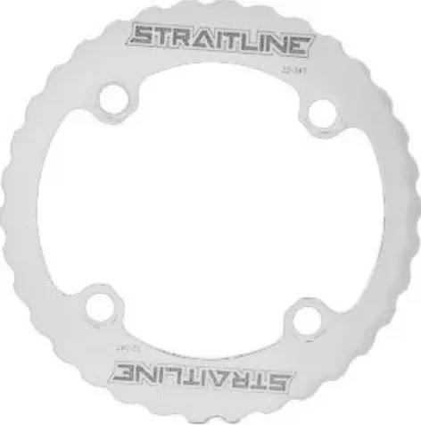 Straitline Serrated Alloy Bash Guard 32-34T Or 36T - Black Or White