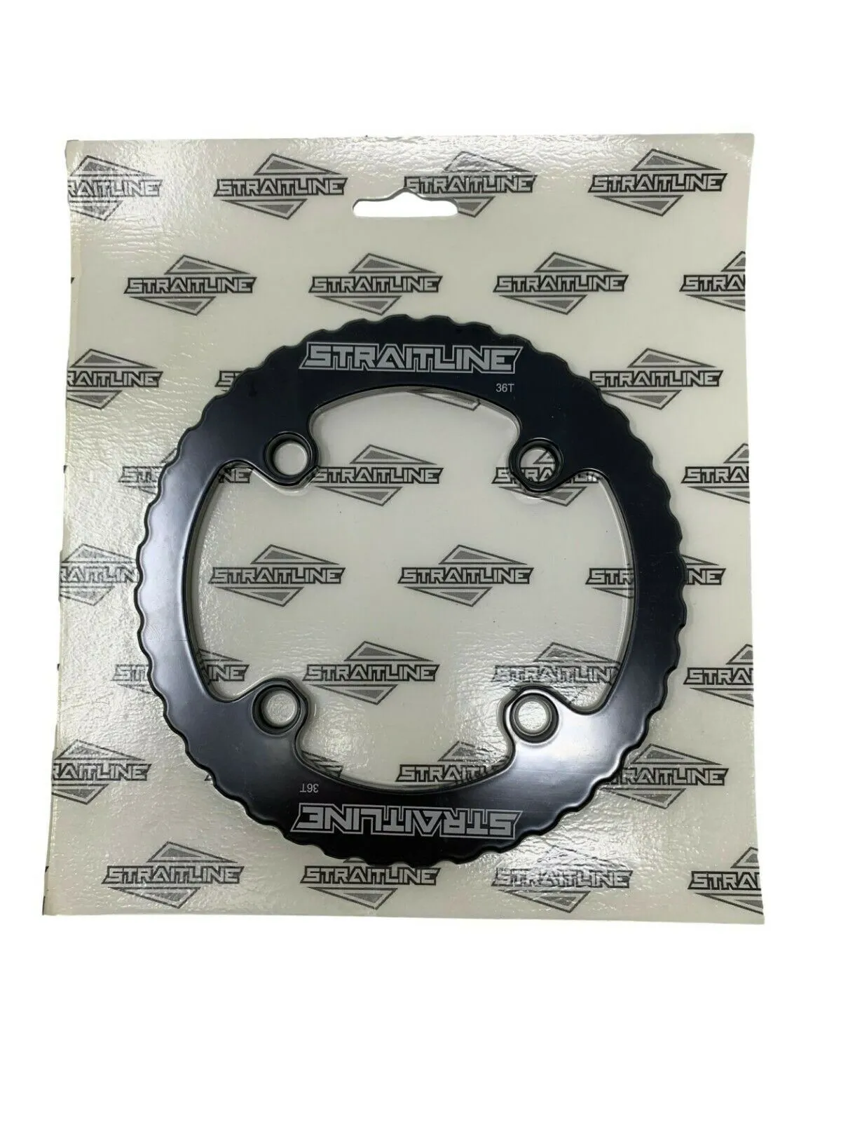 Straitline Serrated Alloy Bash Guard 32-34T Or 36T - Black Or White