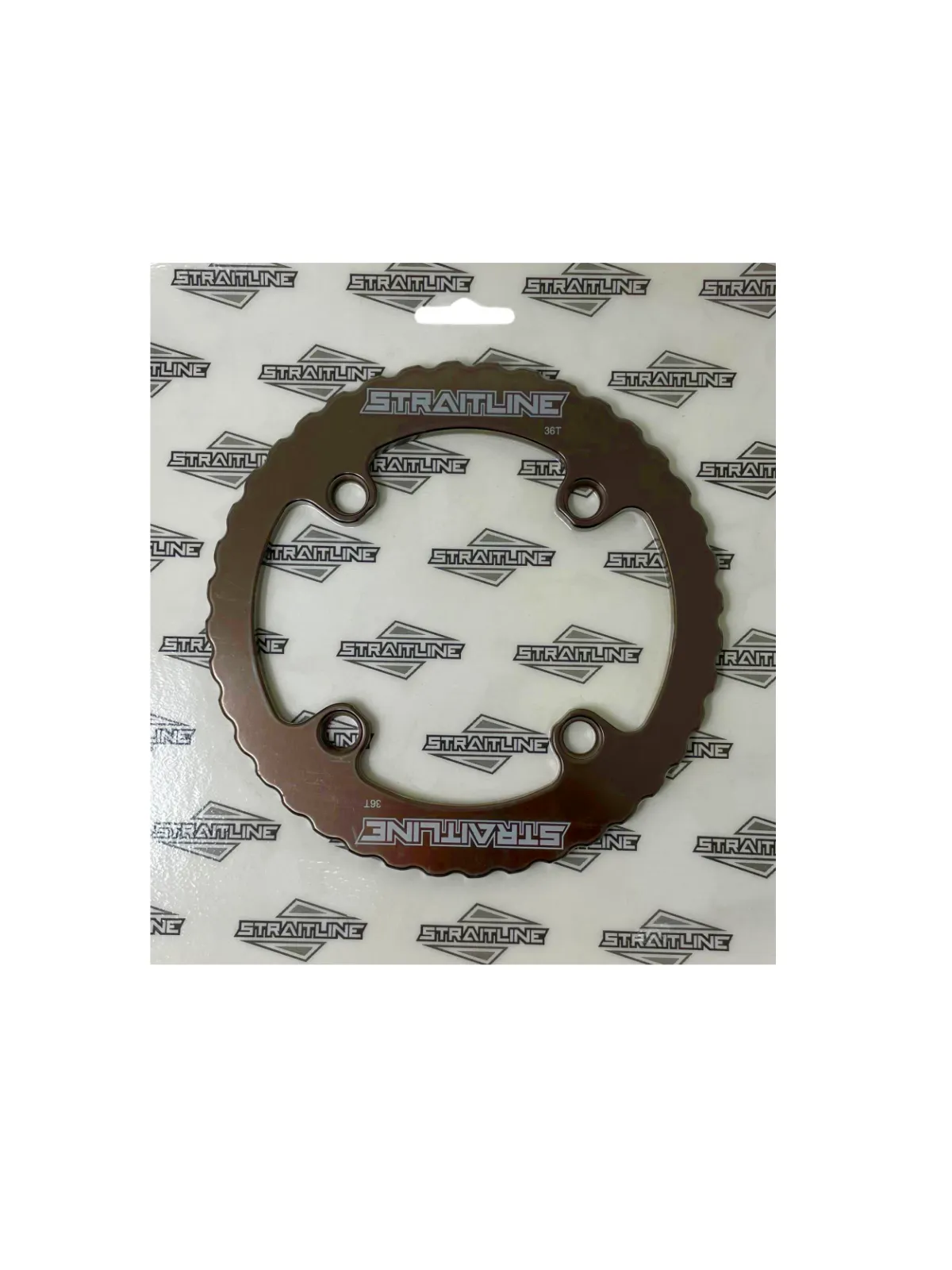 Straitline Serrated Alloy Bash Guard 32-34T Or 36T - Black Or White