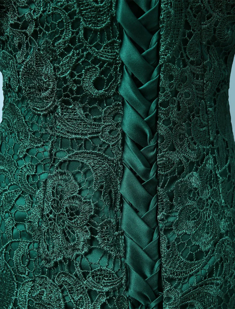 Stunning Lace Evening Dress Off The Shoulder Mermaid Party Dress Dark Green Half Sleeve Maxi Occasion Dress wedding guest dress