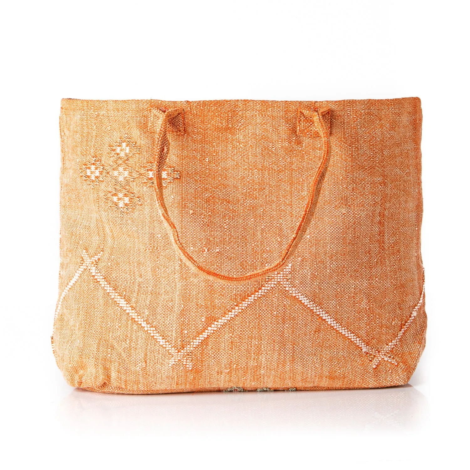 Sunset Orange - Tote Cactus Silk bag