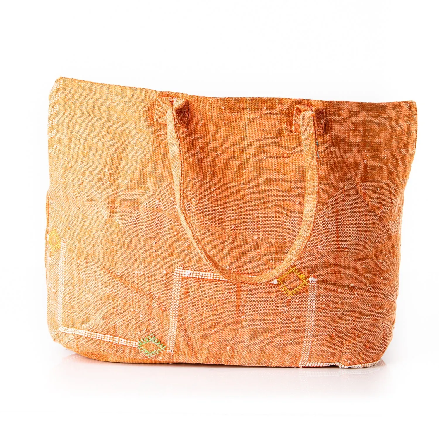 Sunset Orange - Tote Cactus Silk bag