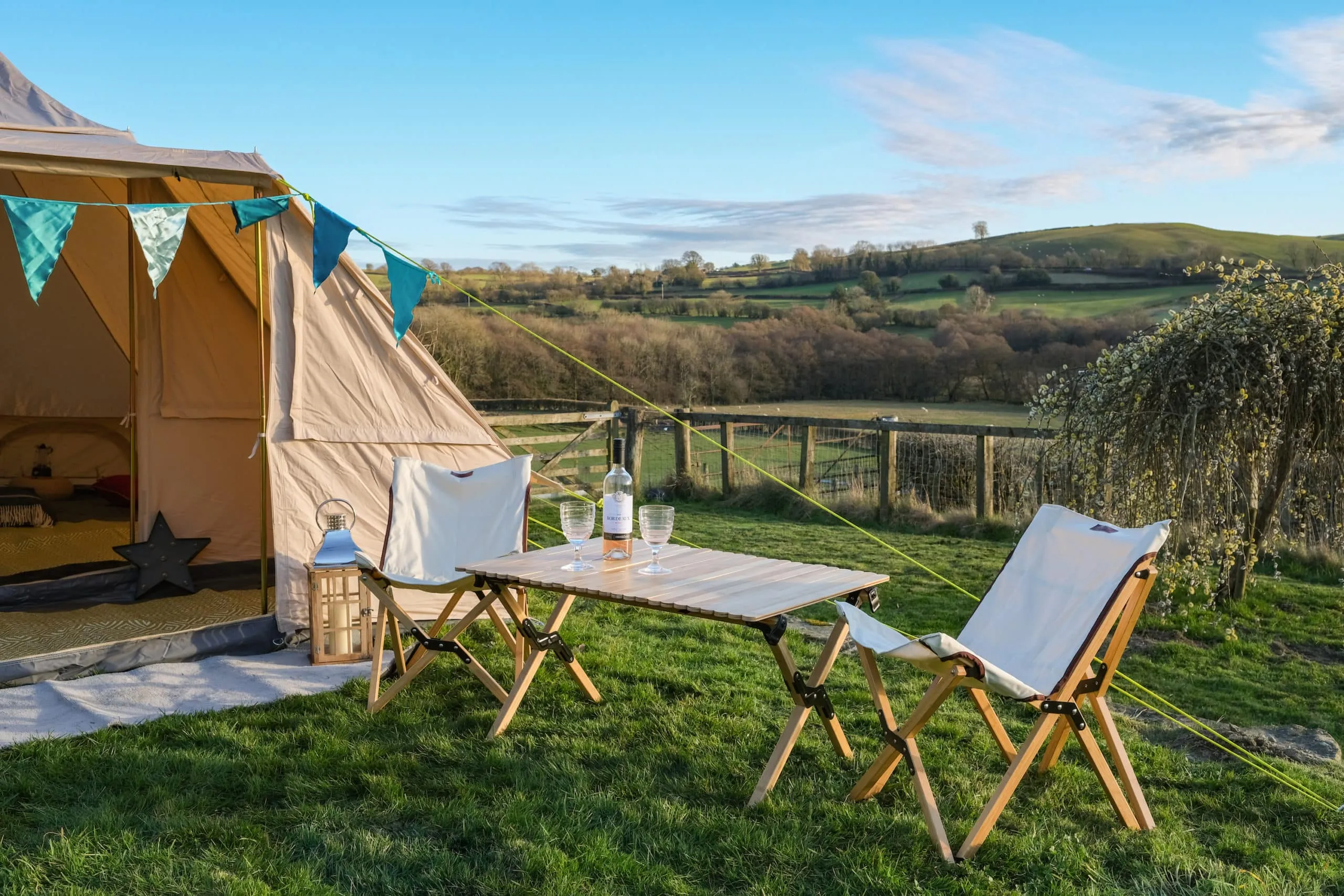 Sustainable Bamboo Folding Camping Table