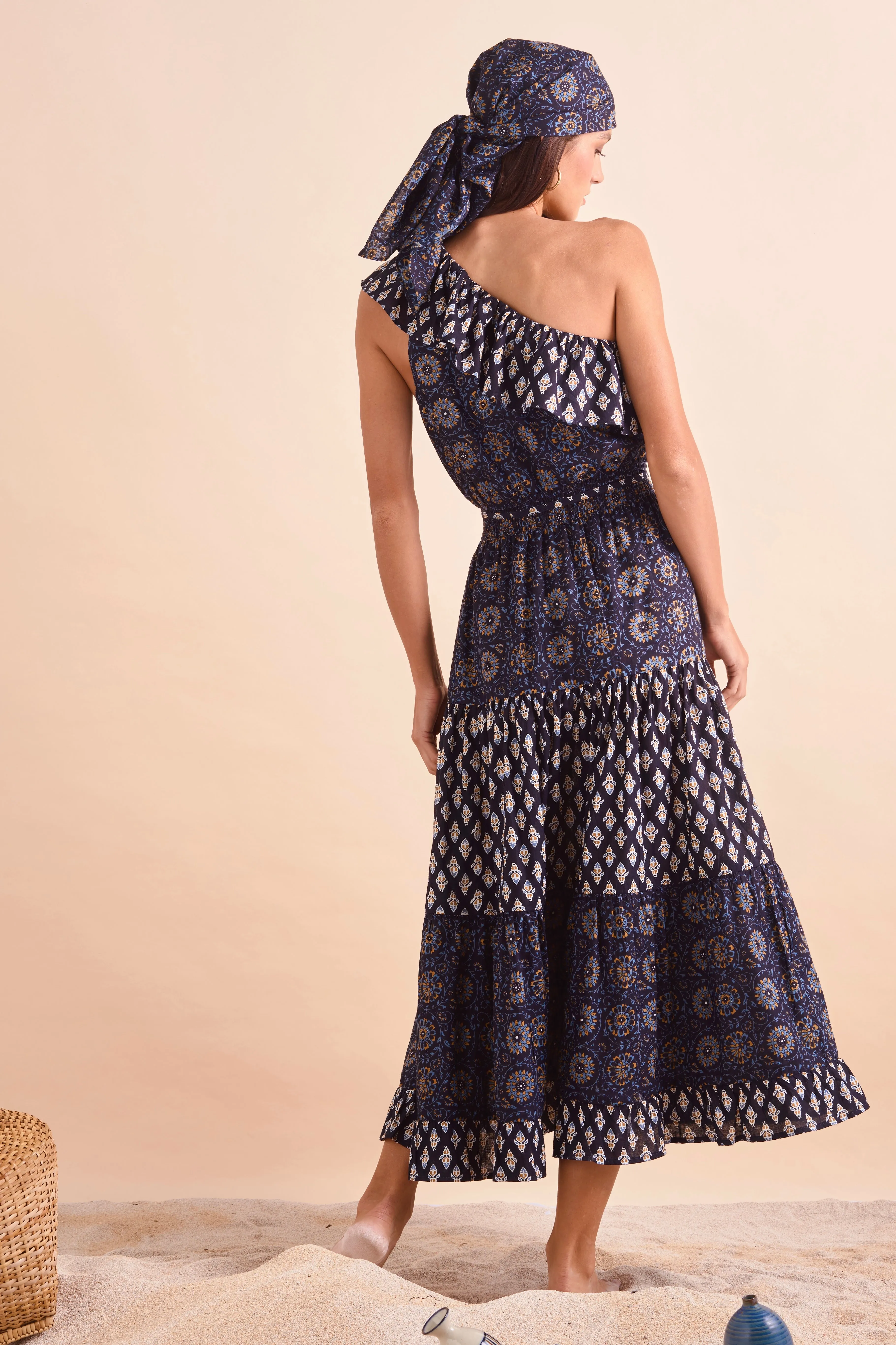 Tanya Dress, Navy Floral