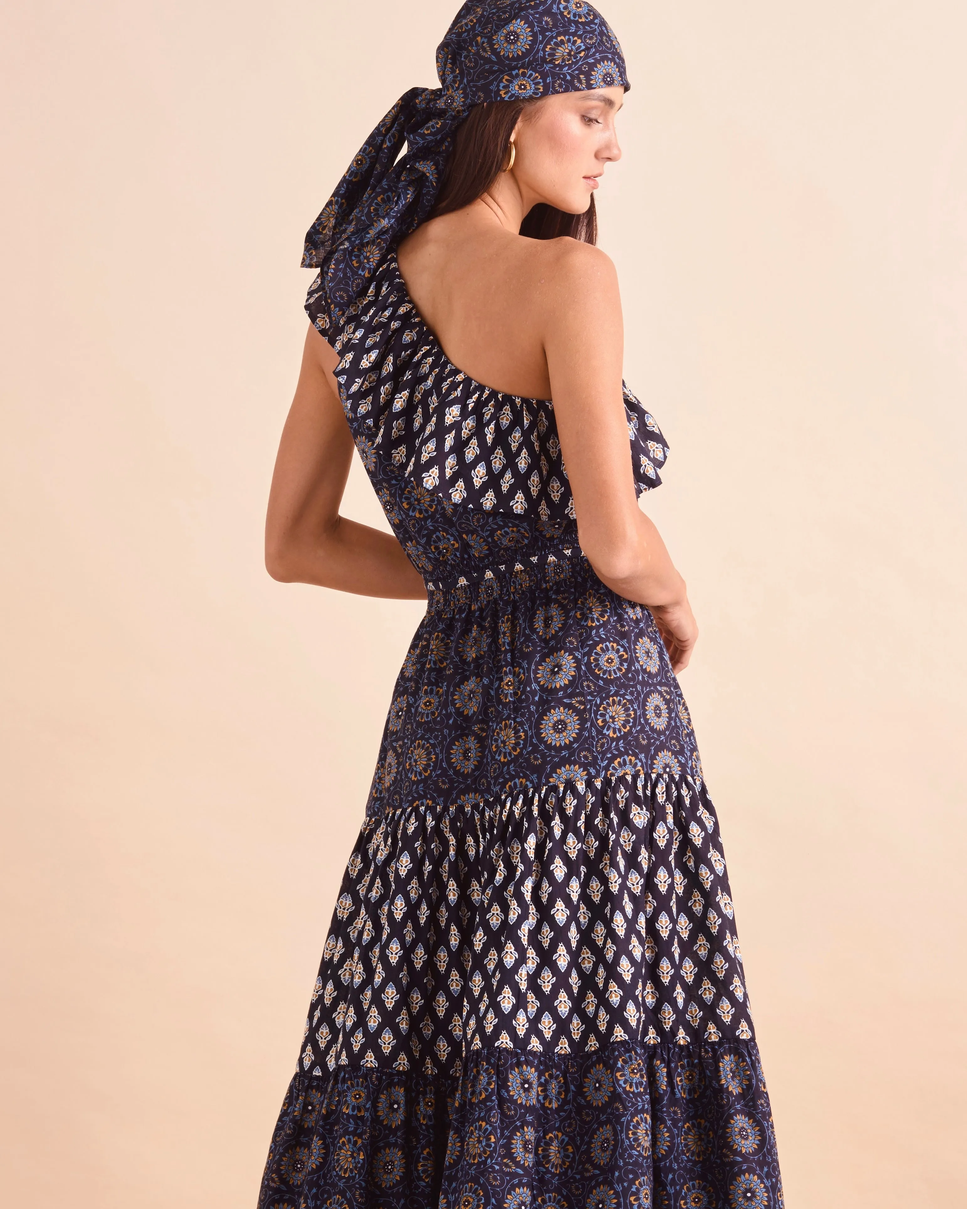 Tanya Dress, Navy Floral