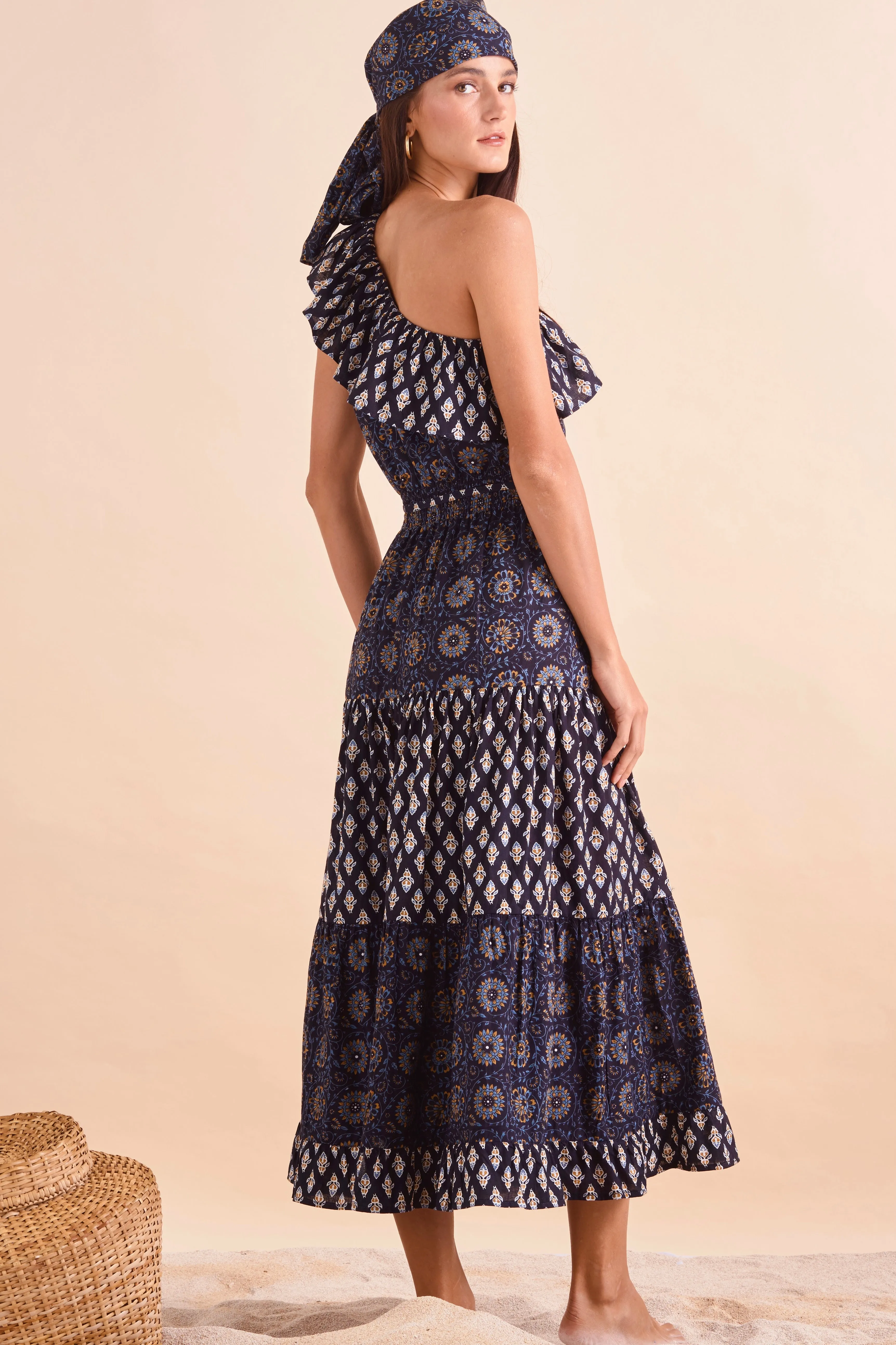 Tanya Dress, Navy Floral