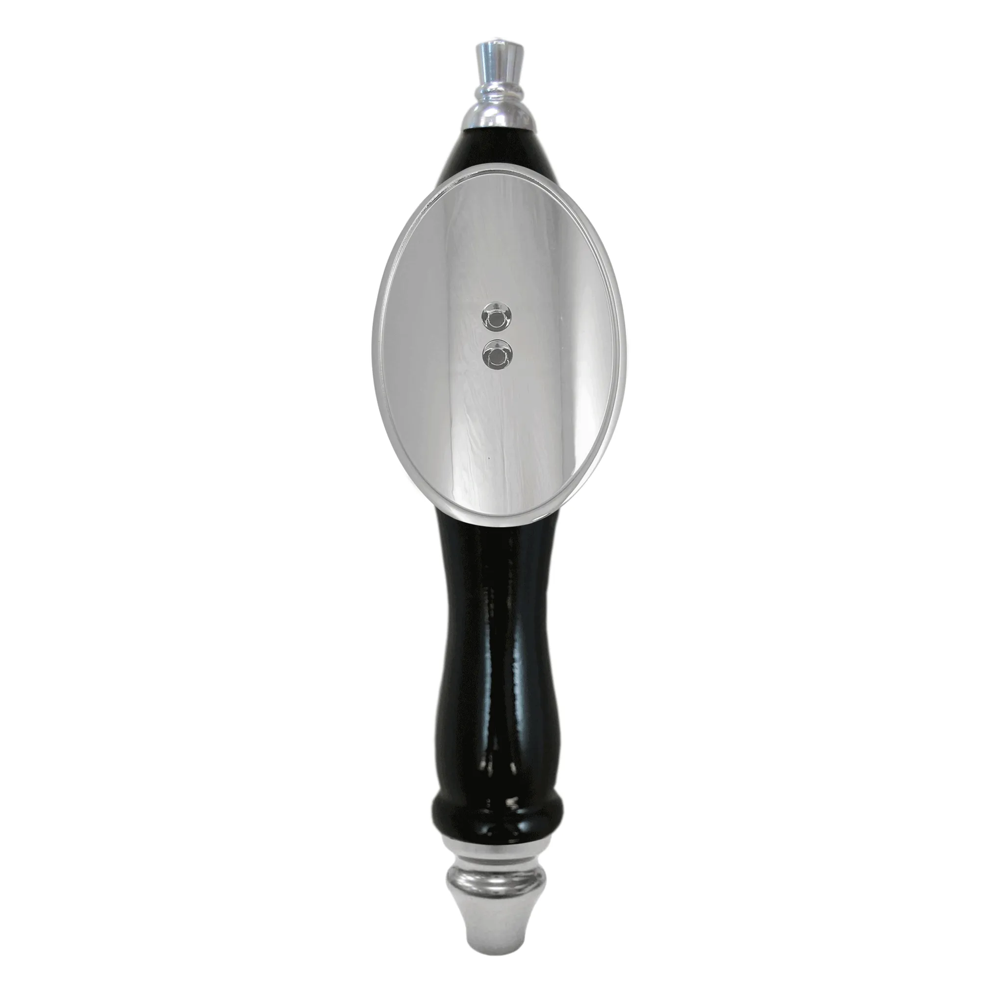 Tap Handle, Wood, Pub-Style with Shield, Black