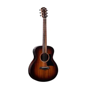 Taylor GS Mini-e LTD (Mahogany Top) Acoustic Guitar w/Bag, Shaded Edge Burst