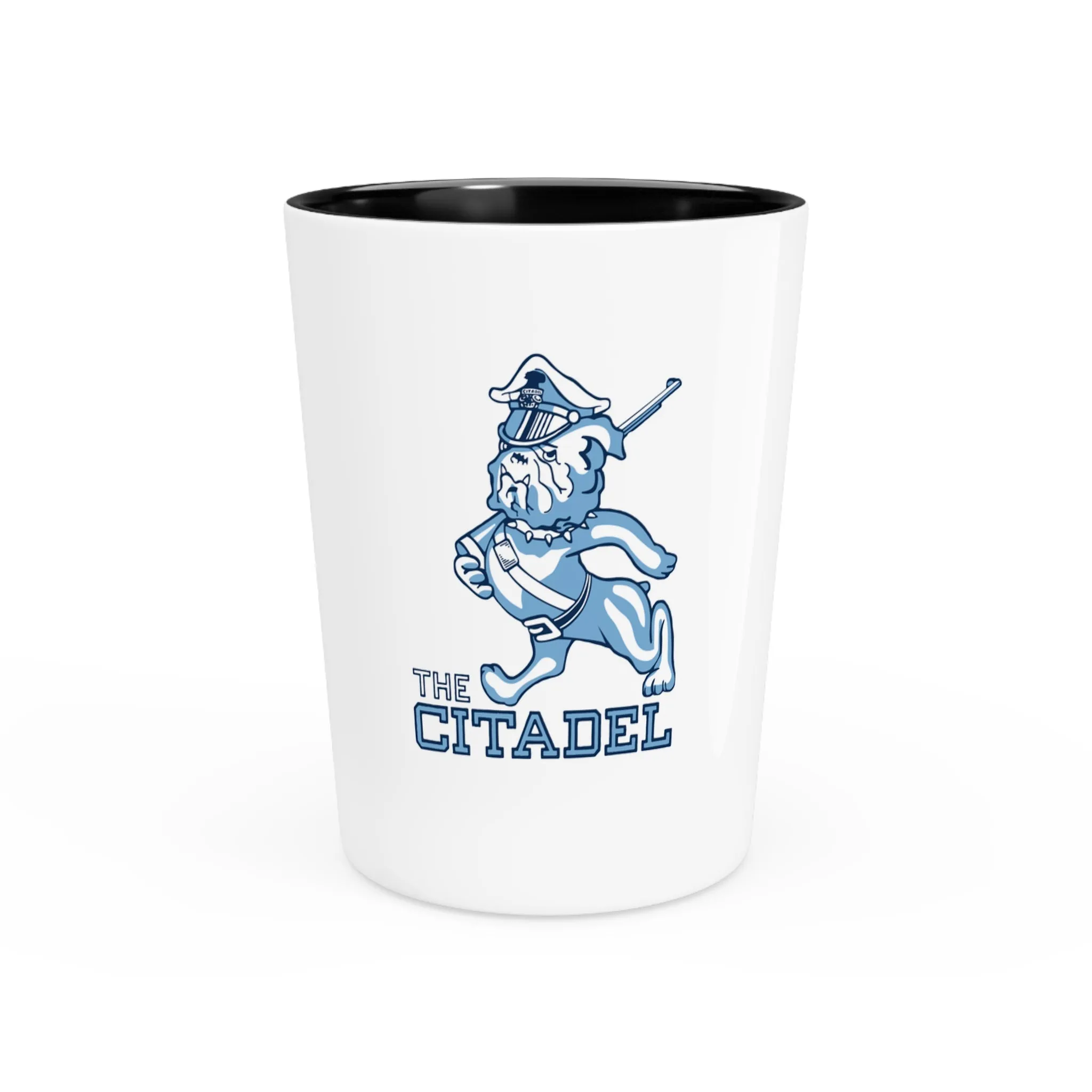 The Citadel Marching Bulldog Shot Glass