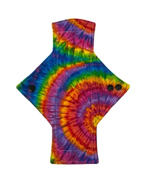 Tie Dye Rainbow Cotton Single Light Flow Day Pad