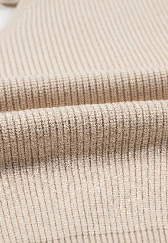 Tied Back V-Neck Long Sleeve Sweater