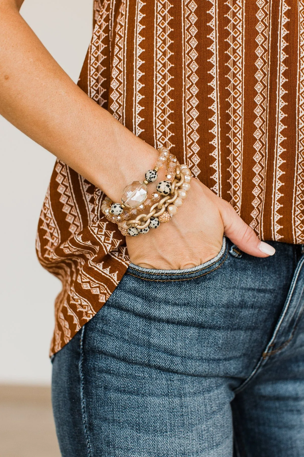 Timeless Treasure Stackable Bracelet Set- Neutral