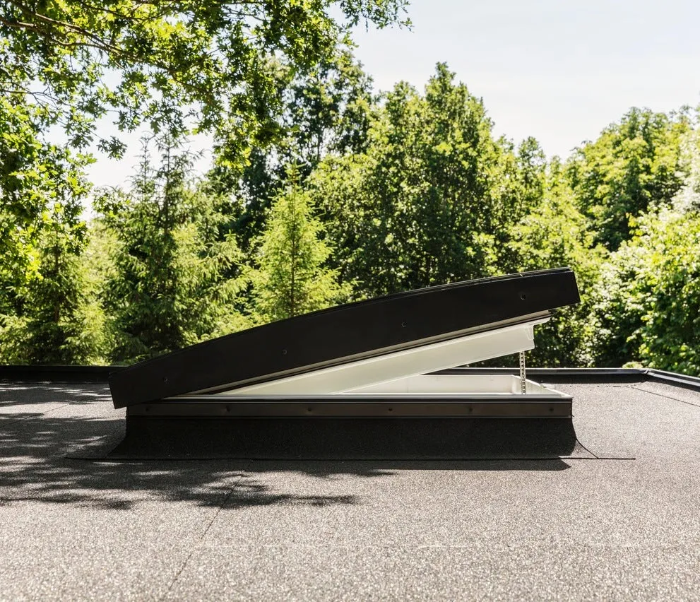 VELUX CVU 200060 1093 INTEGRA® Electric Curved Glass Rooflight Package 200 x 60 cm (Including CVU Double Glazed Base & ISU Curved Glass Top Cover)