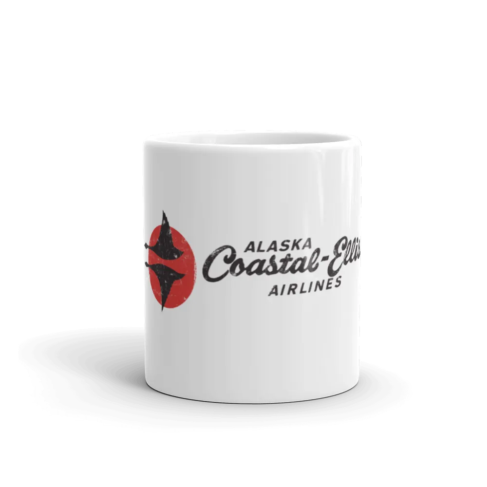Vintage Alaska Coastal-Ellis Airlines Coffee Mug