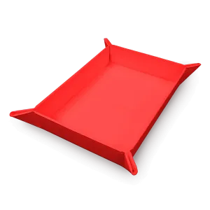 Vivid Magnetic Folding Dice Tray - Red