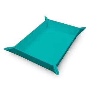 Vivid Magnetic Folding Dice Tray - Teal