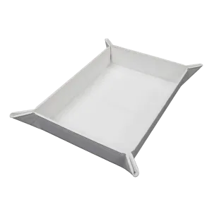 Vivid Magnetic Folding Dice Tray - White