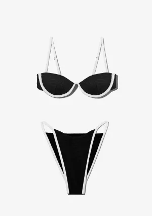Wake Top   Aruba Bottom Bikini Black