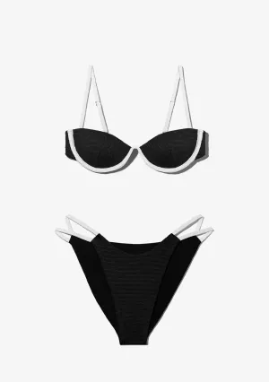 Wake Top   Feroe Bottom Bikini Black