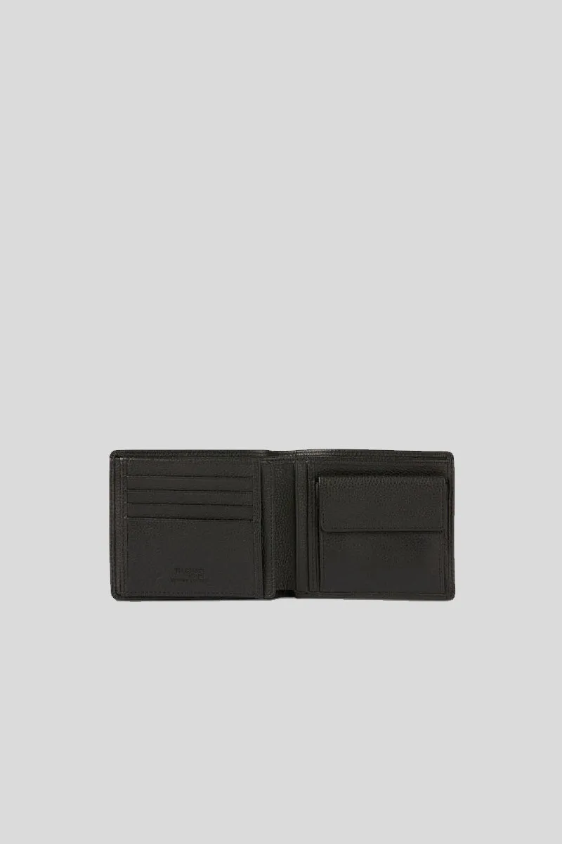 Wallet Trifold Tumbled - Black