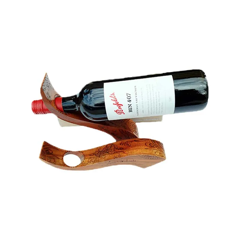 Wine Bottle Holder Boxed Curved & Burnt