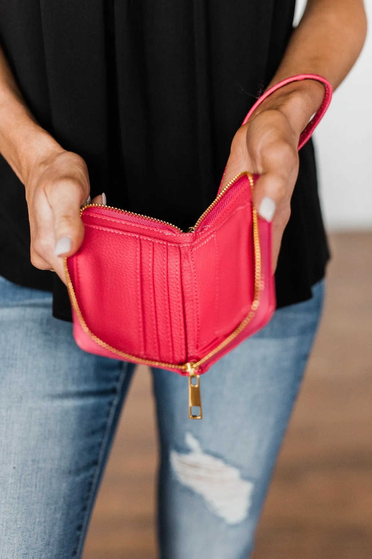 Wristlet Wallet- Hot Pink